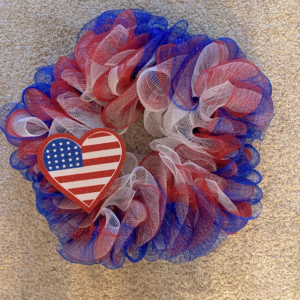 Holiday: 4th of July wreath (customizable)